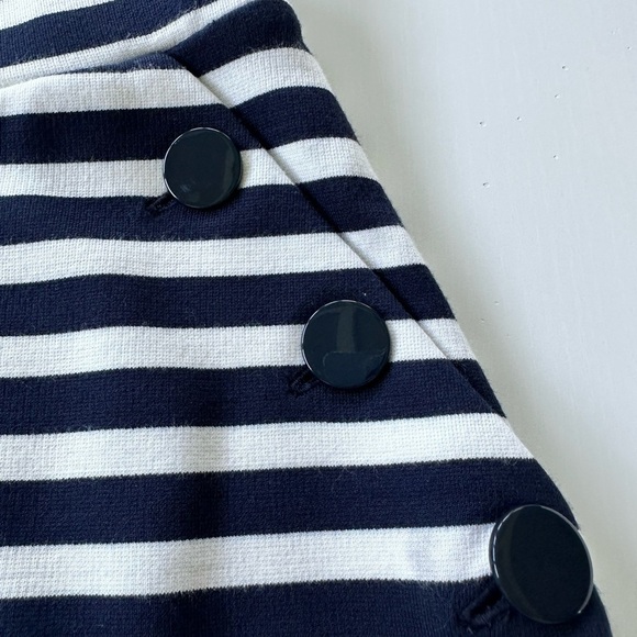 Loft Navy and Cream Striped Blue and Cream Nautical Skirt NWT Size S - Picture 2 of 5